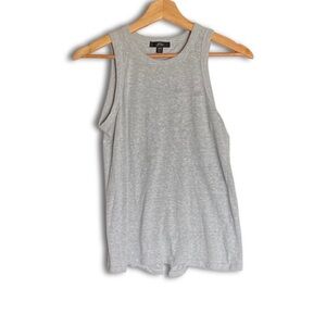 J.Crew Split-Back Light Gray Tank Top